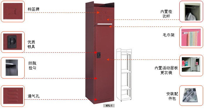钢制更衣柜